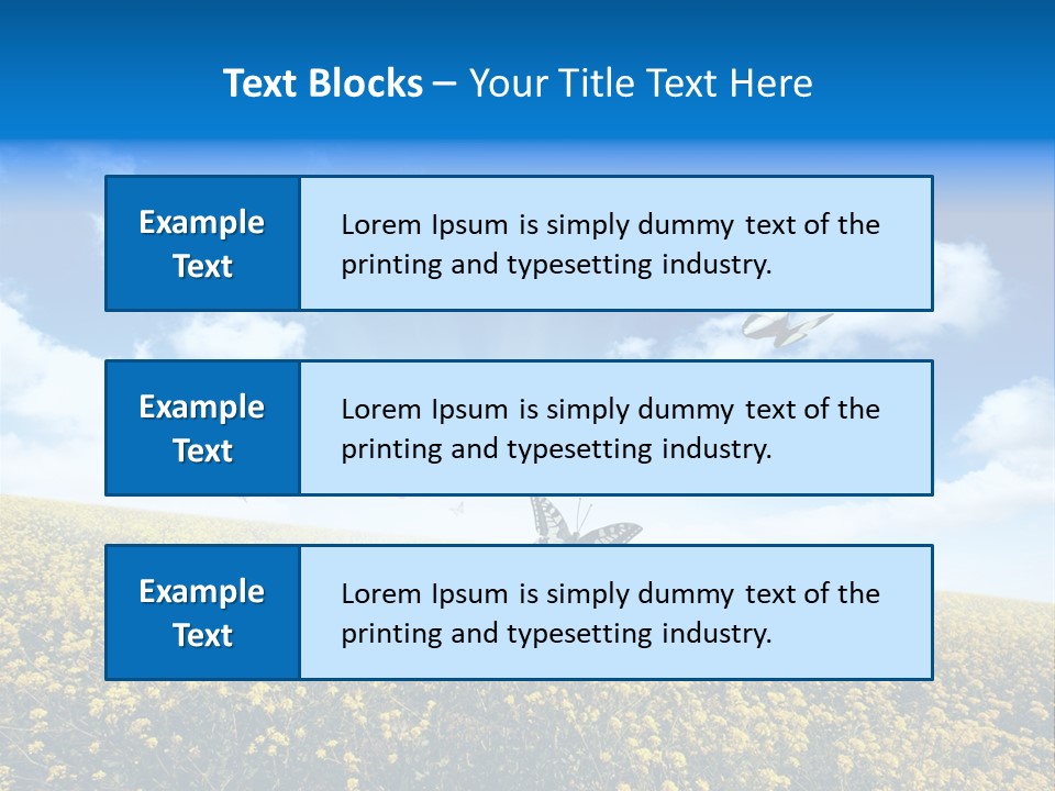 Sundown Yellow Horizon PowerPoint Template