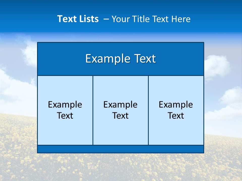 Sundown Yellow Horizon PowerPoint Template