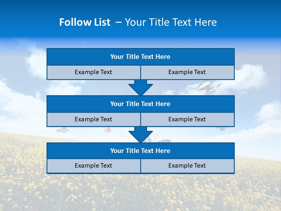Sundown Yellow Horizon PowerPoint Template