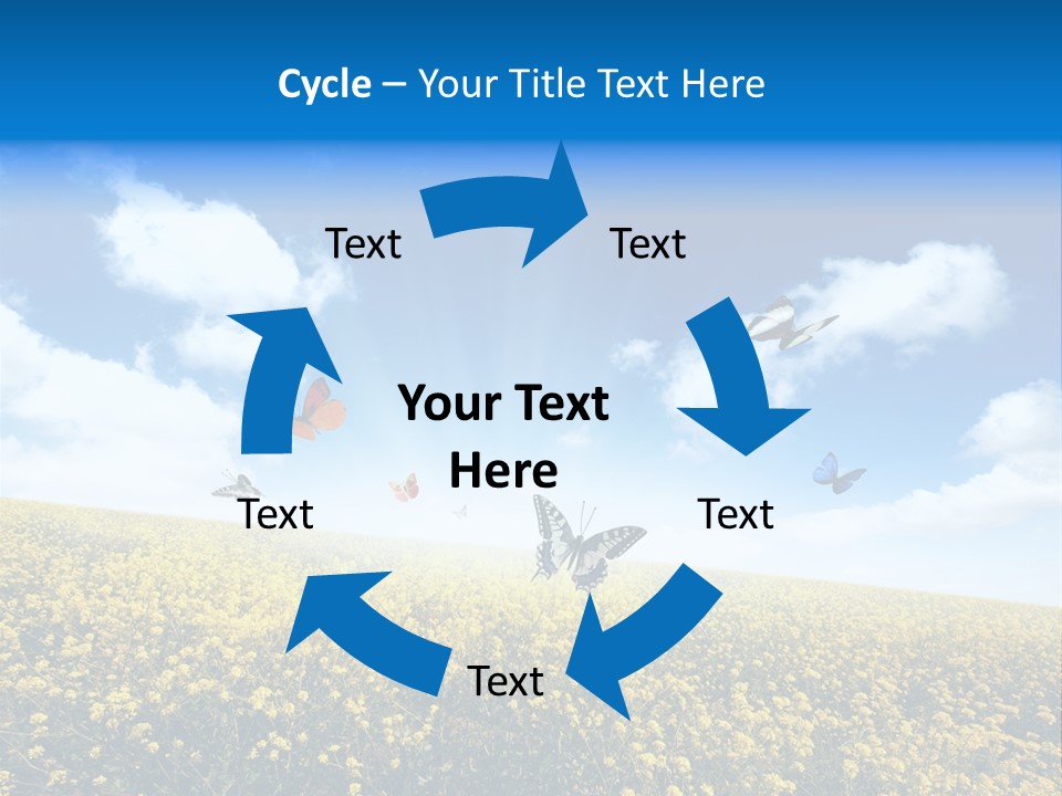 Sundown Yellow Horizon PowerPoint Template