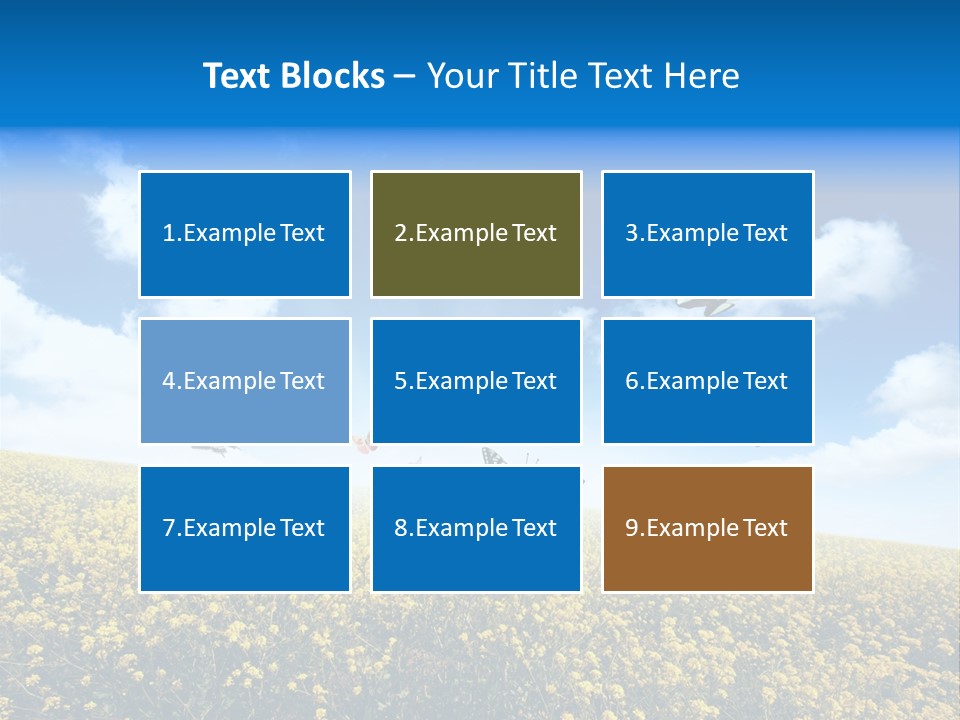 Sundown Yellow Horizon PowerPoint Template