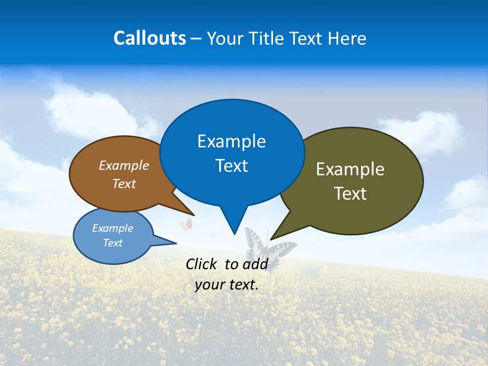 Sundown Yellow Horizon PowerPoint Template