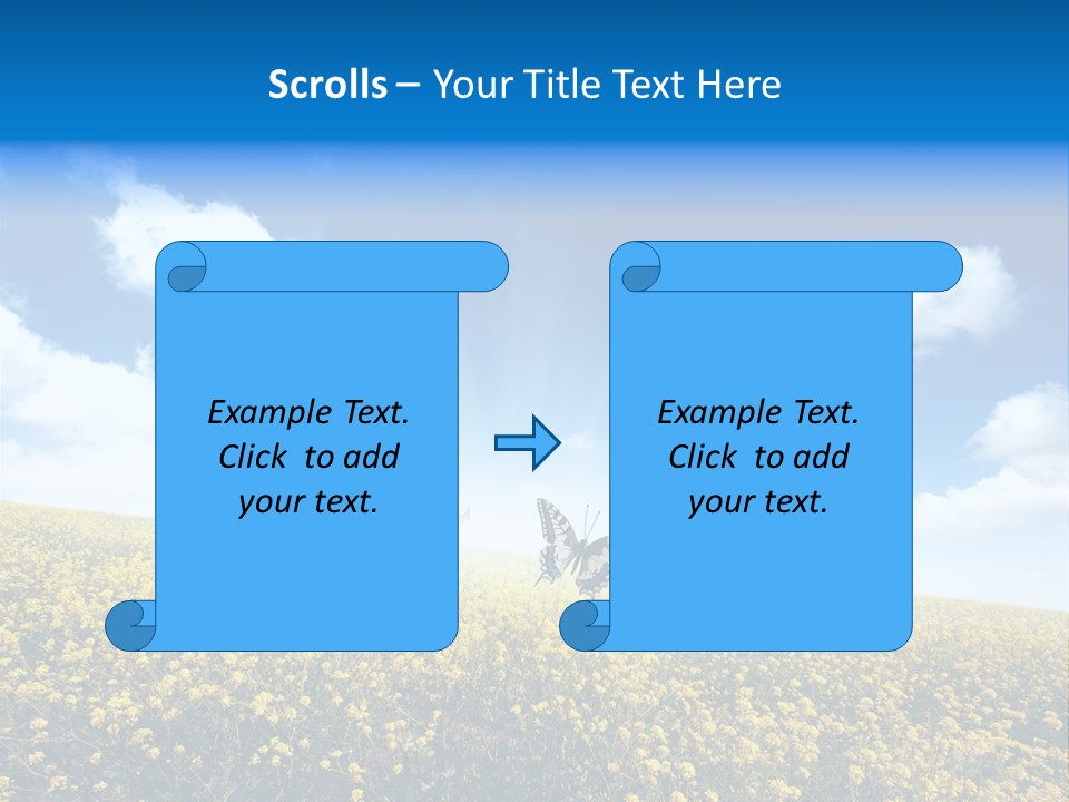 Sundown Yellow Horizon PowerPoint Template