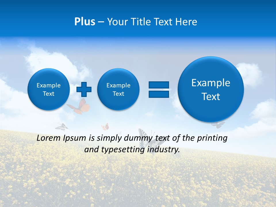 Sundown Yellow Horizon PowerPoint Template