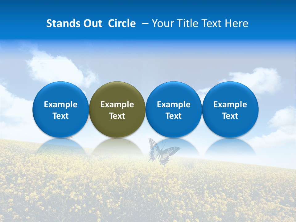 Sundown Yellow Horizon PowerPoint Template