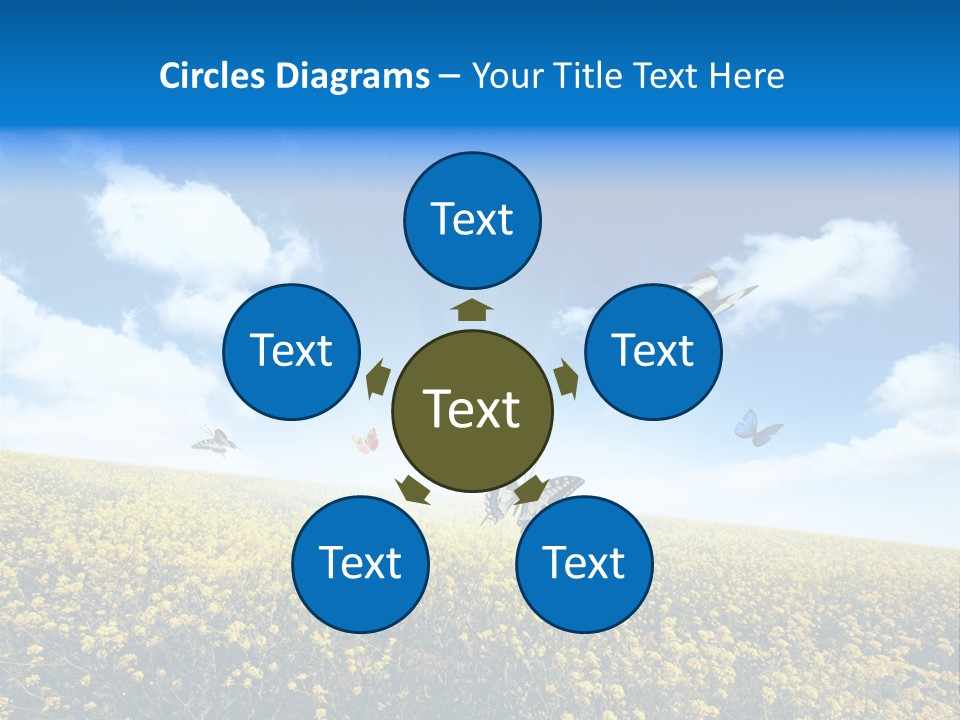 Sundown Yellow Horizon PowerPoint Template