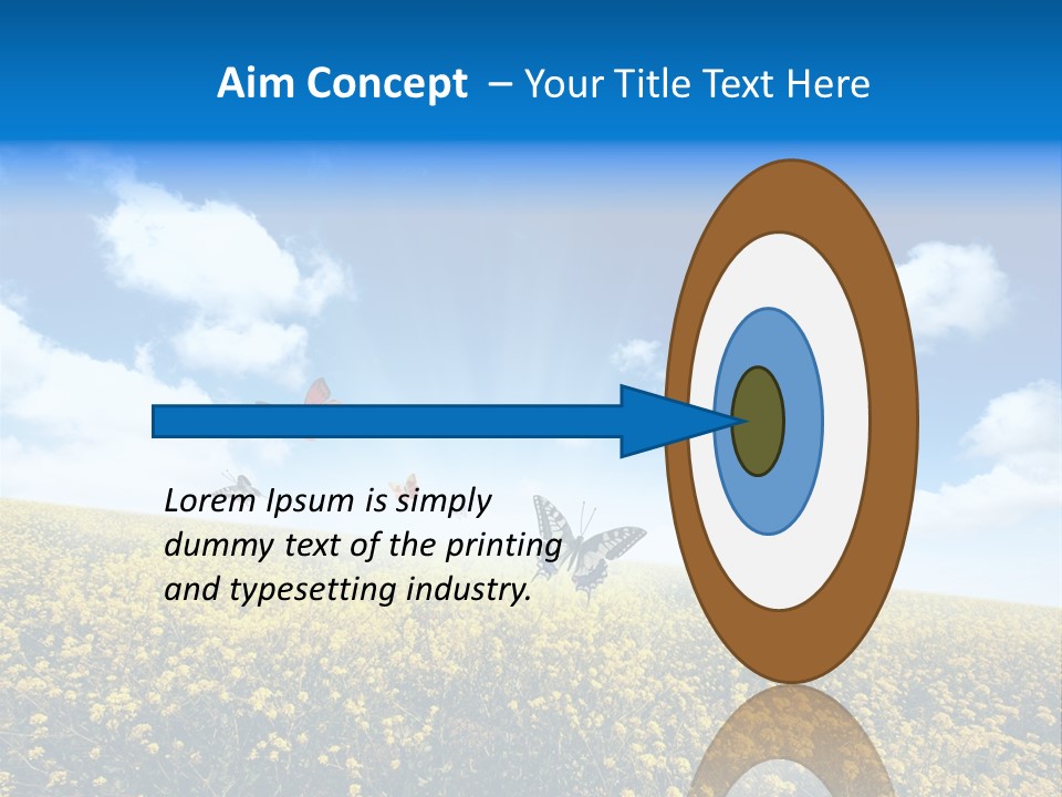 Sundown Yellow Horizon PowerPoint Template