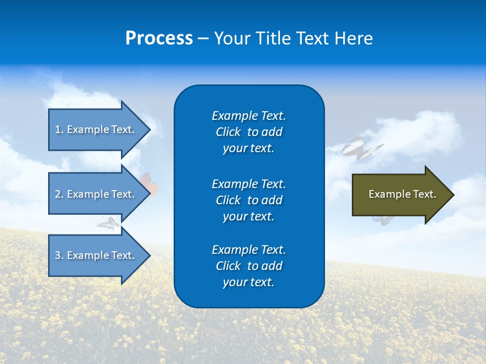 Sundown Yellow Horizon PowerPoint Template