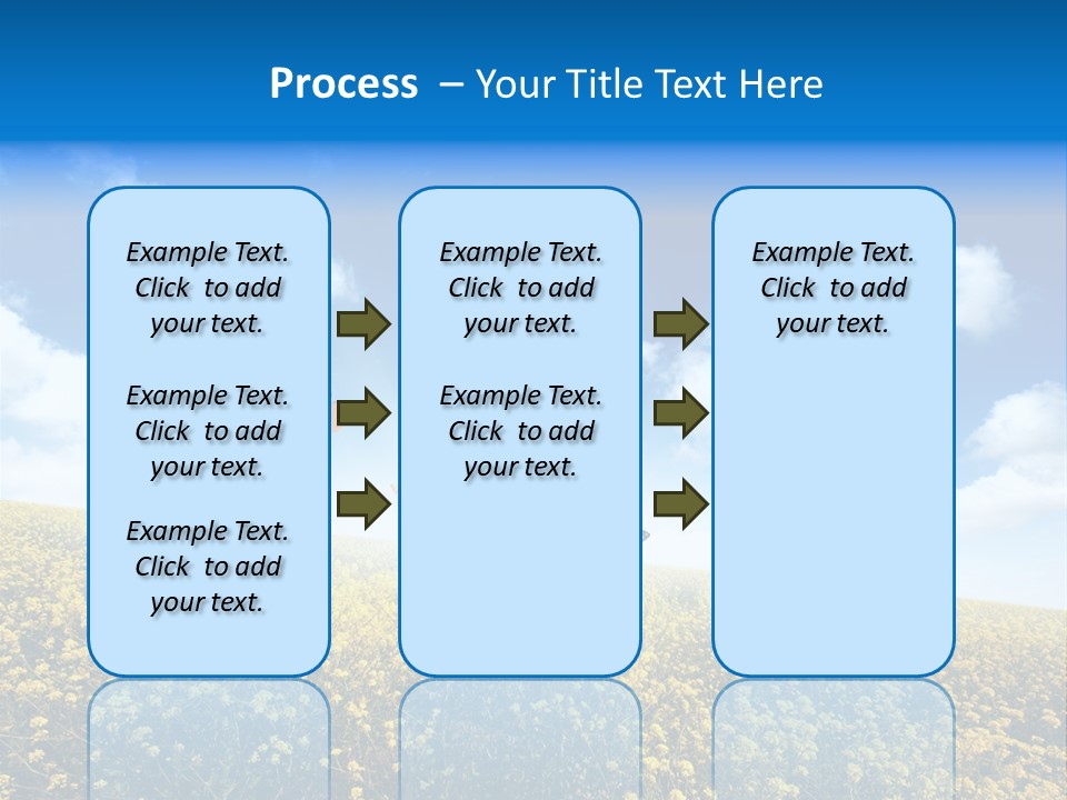 Sundown Yellow Horizon PowerPoint Template