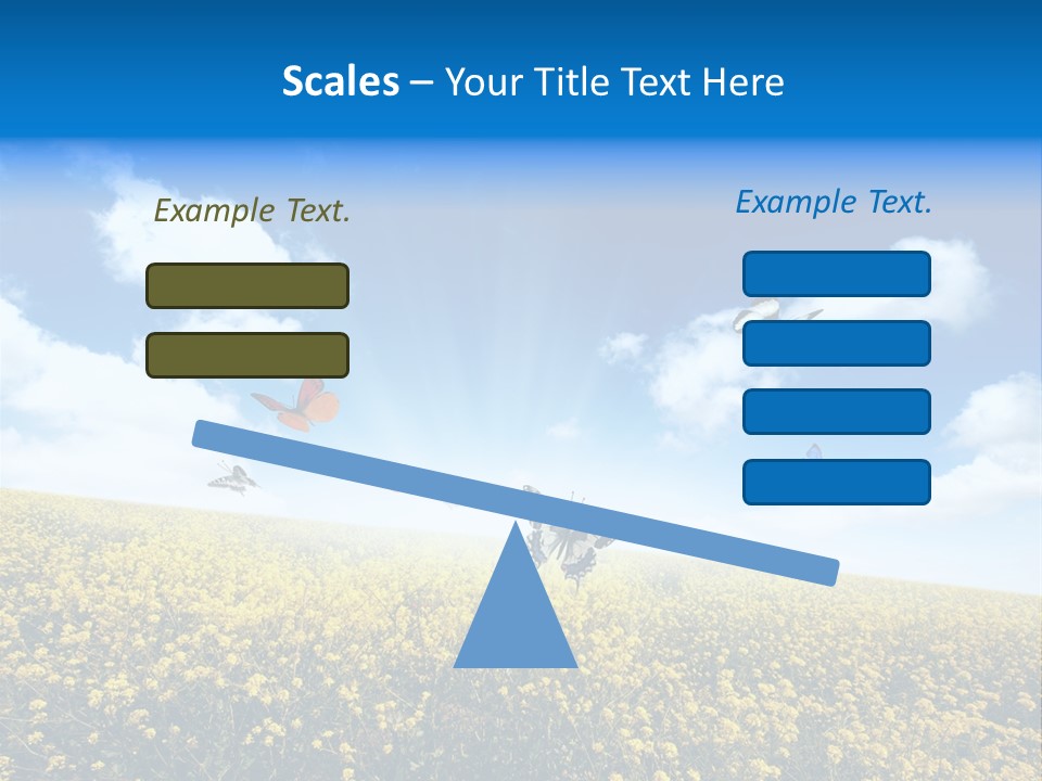 Sundown Yellow Horizon PowerPoint Template