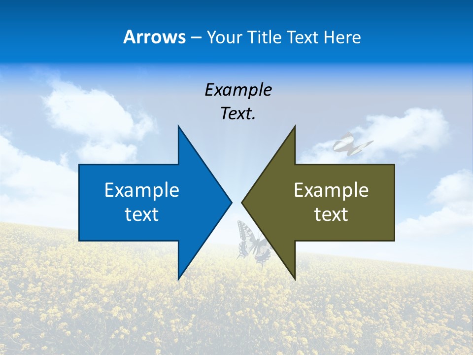 Sundown Yellow Horizon PowerPoint Template