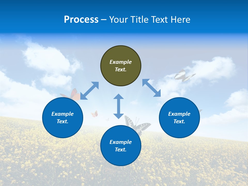 Sundown Yellow Horizon PowerPoint Template