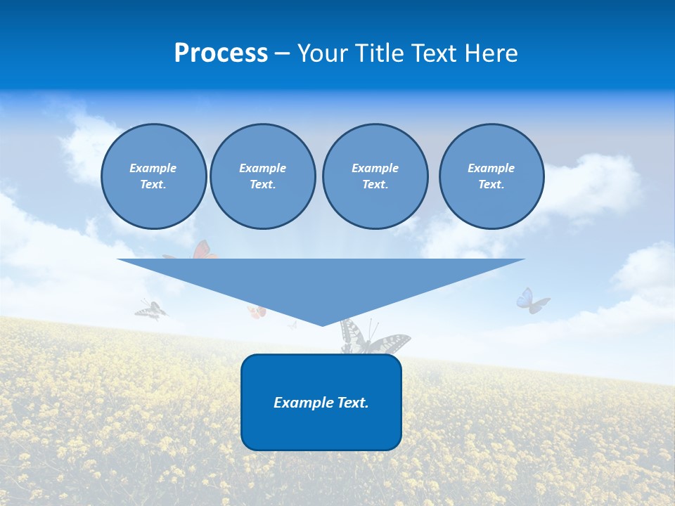 Sundown Yellow Horizon PowerPoint Template