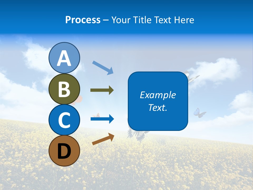 Sundown Yellow Horizon PowerPoint Template