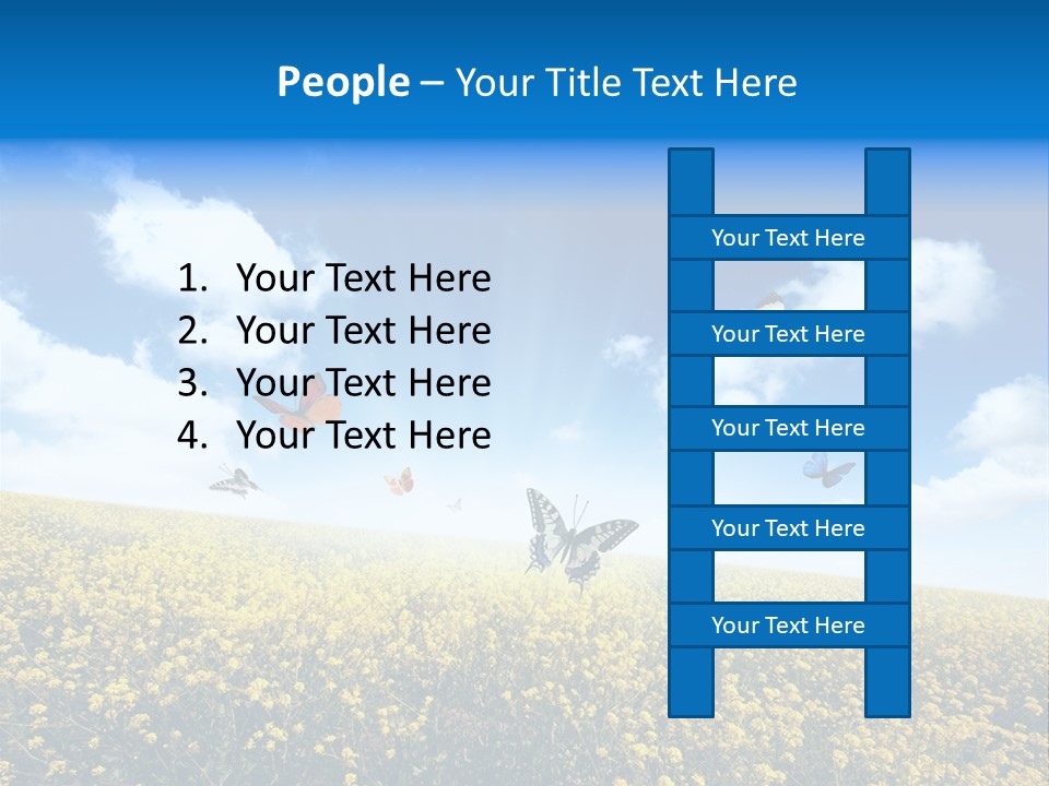Sundown Yellow Horizon PowerPoint Template