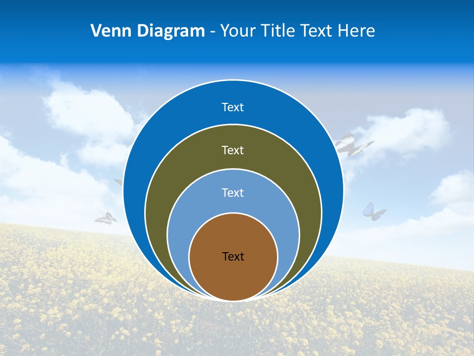 Sundown Yellow Horizon PowerPoint Template