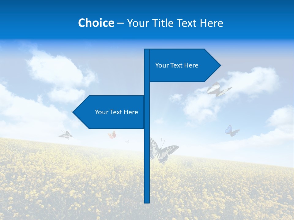 Sundown Yellow Horizon PowerPoint Template