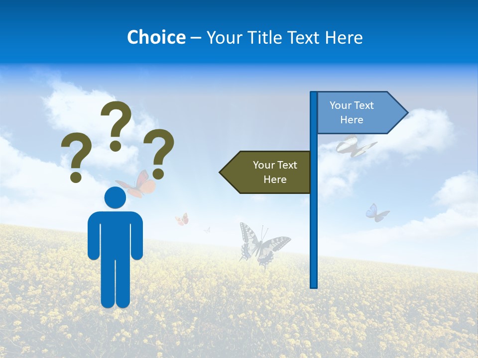 Sundown Yellow Horizon PowerPoint Template