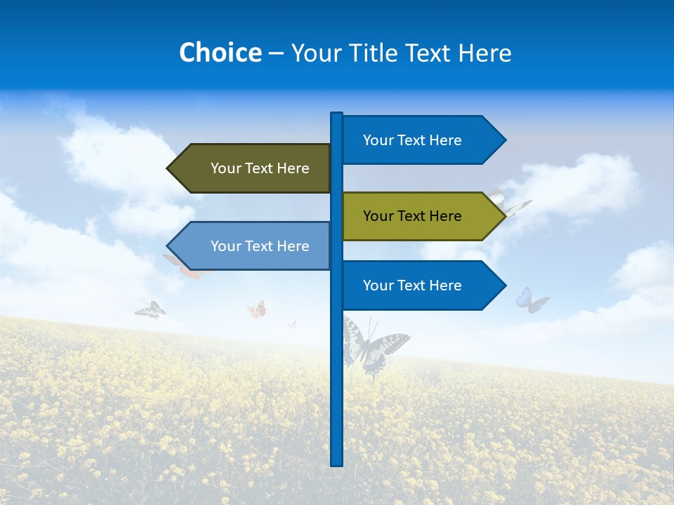 Sundown Yellow Horizon PowerPoint Template