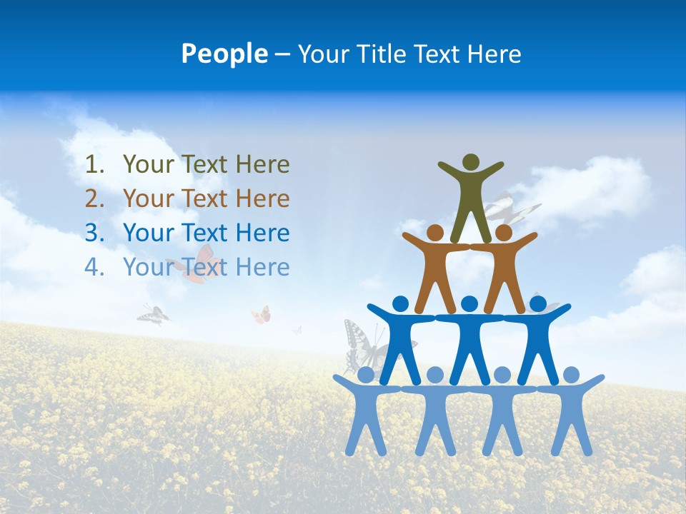 Sundown Yellow Horizon PowerPoint Template