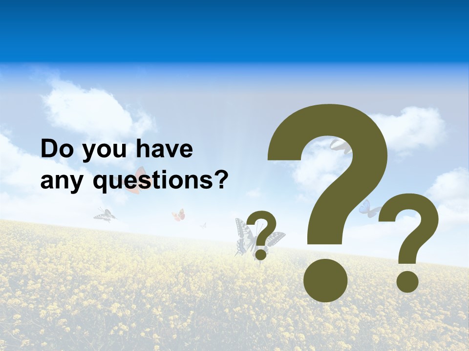 Sundown Yellow Horizon PowerPoint Template