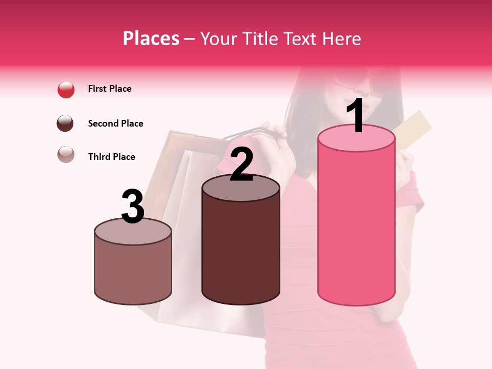 Card Sunglasses Holding PowerPoint Template