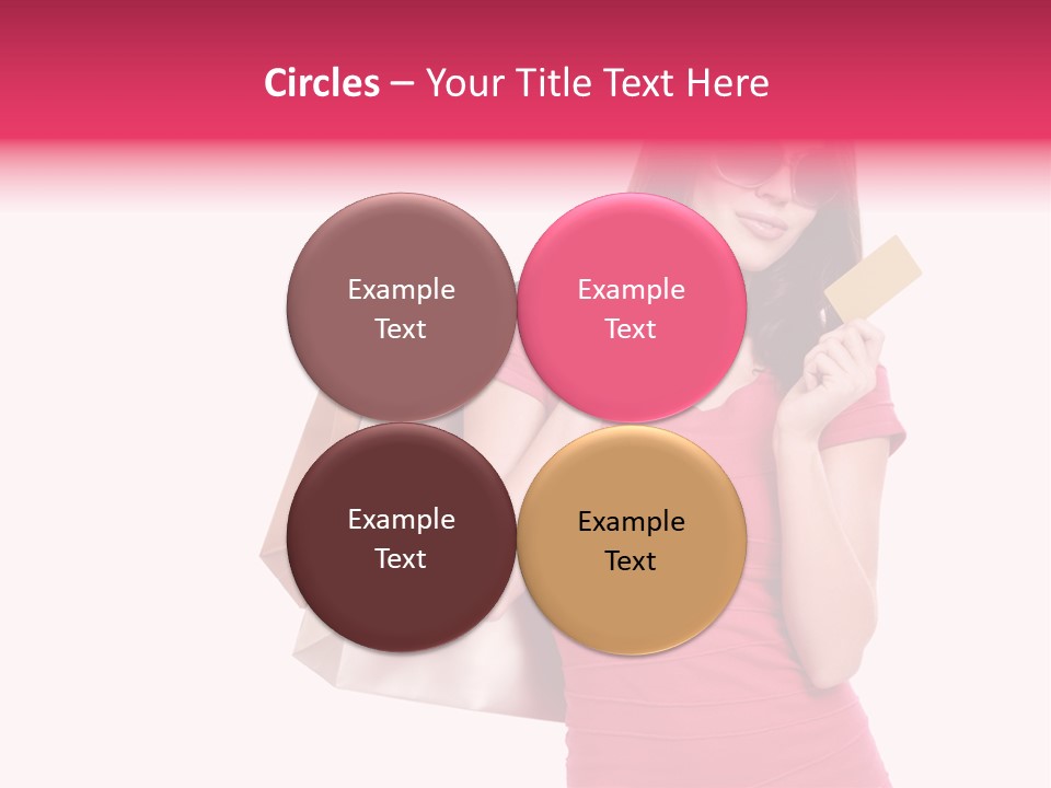 Card Sunglasses Holding PowerPoint Template