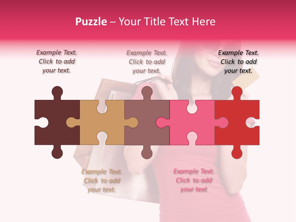 Card Sunglasses Holding PowerPoint Template