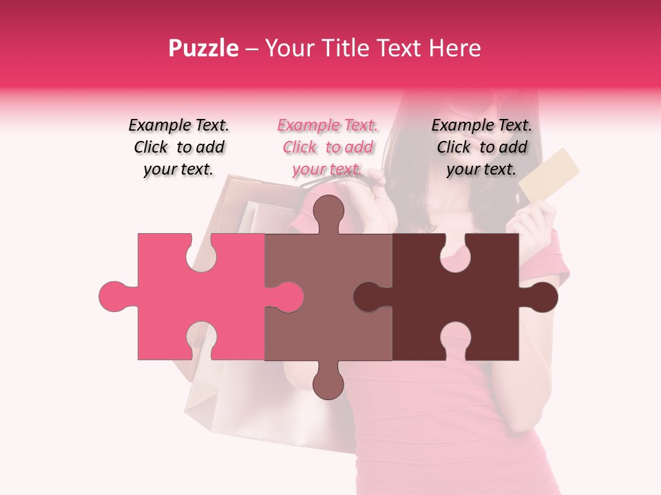 Card Sunglasses Holding PowerPoint Template