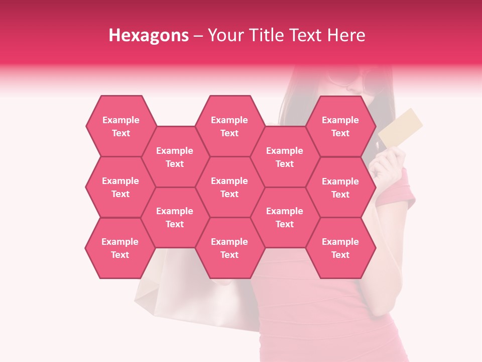 Card Sunglasses Holding PowerPoint Template