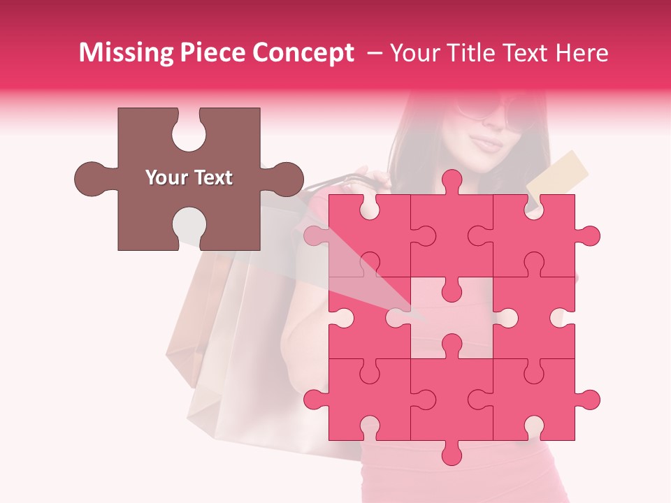 Card Sunglasses Holding PowerPoint Template