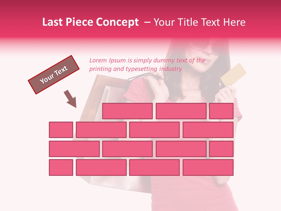 Card Sunglasses Holding PowerPoint Template