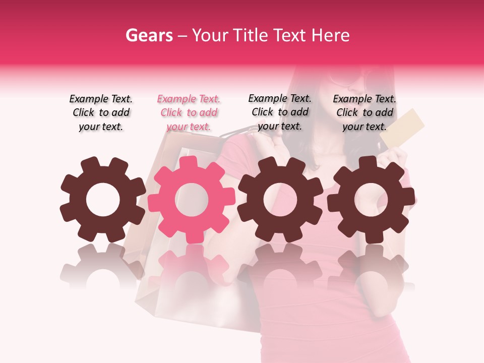 Card Sunglasses Holding PowerPoint Template