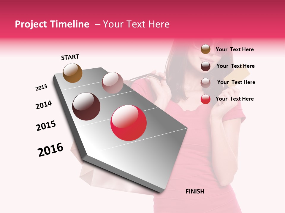 Card Sunglasses Holding PowerPoint Template