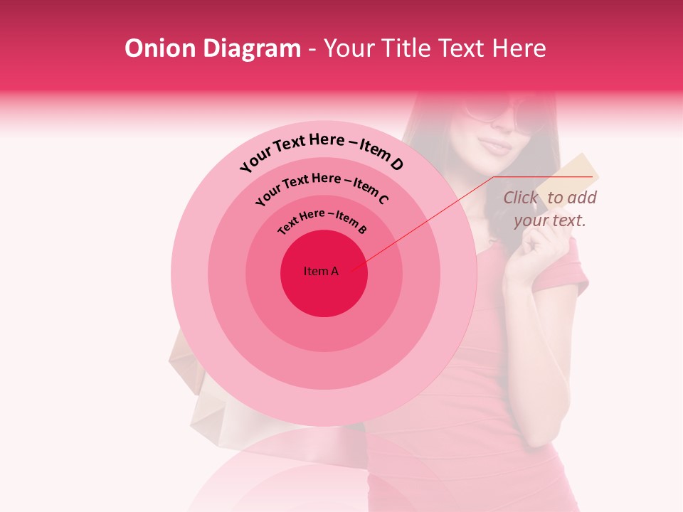 Card Sunglasses Holding PowerPoint Template