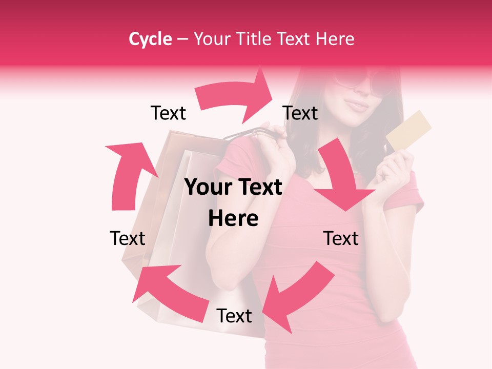 Card Sunglasses Holding PowerPoint Template