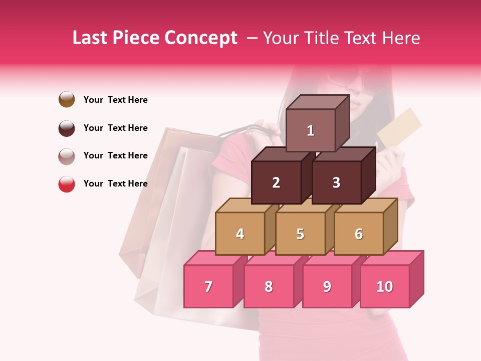 Card Sunglasses Holding PowerPoint Template