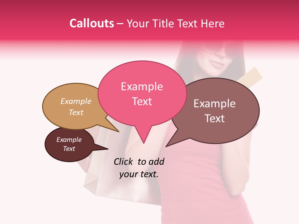 Card Sunglasses Holding PowerPoint Template