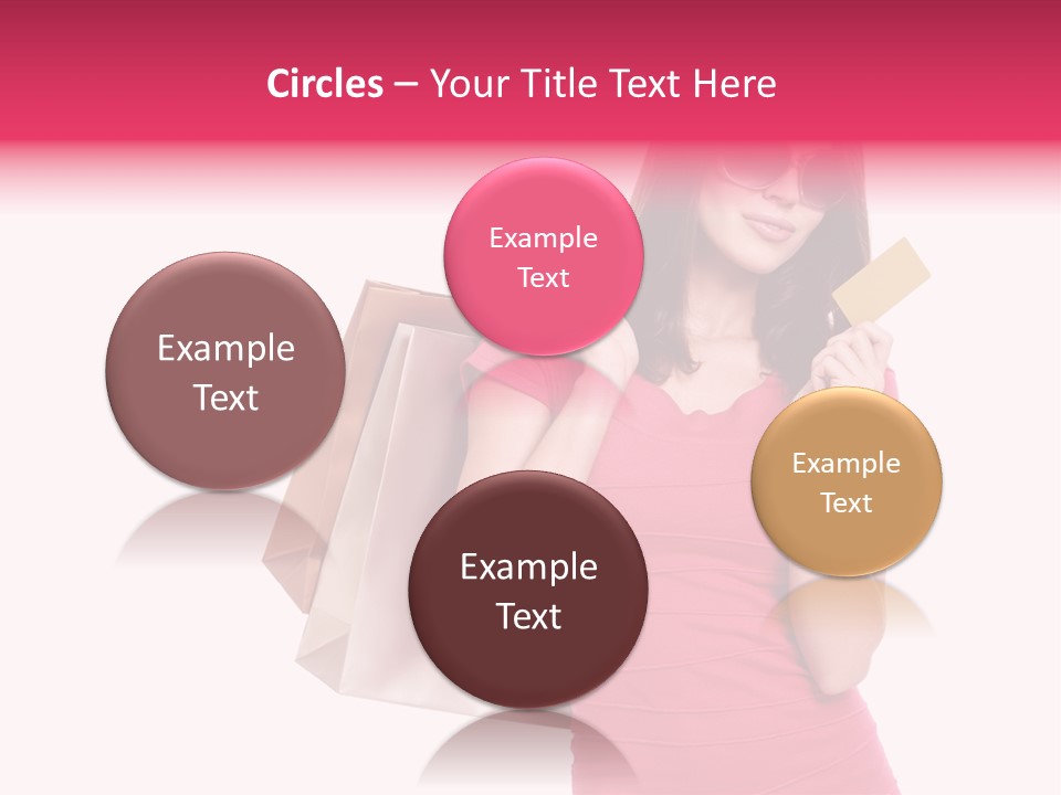 Card Sunglasses Holding PowerPoint Template