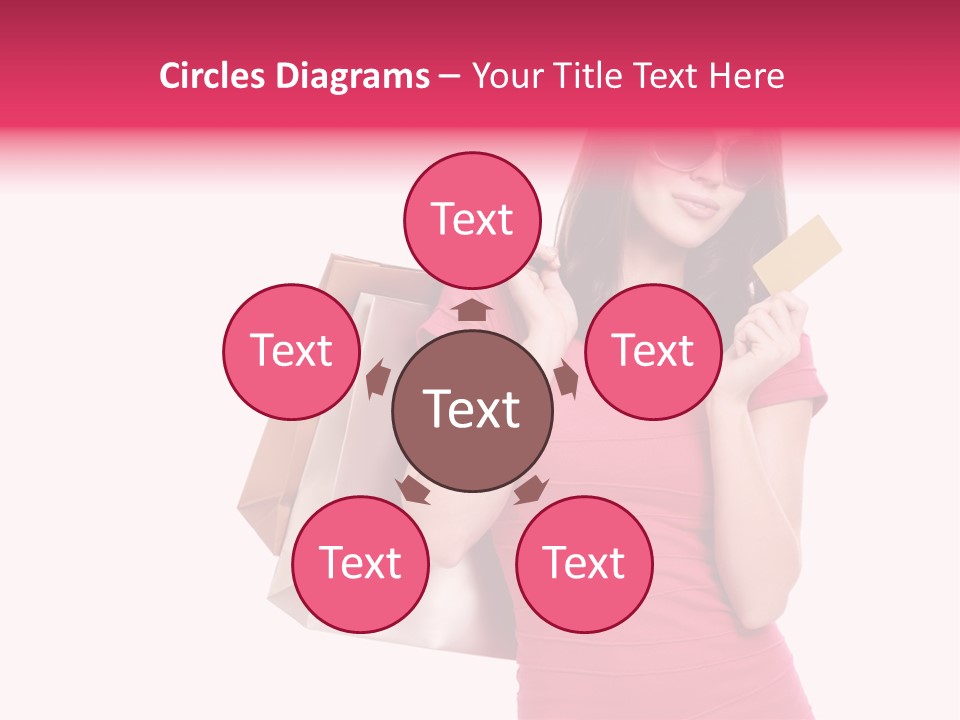 Card Sunglasses Holding PowerPoint Template