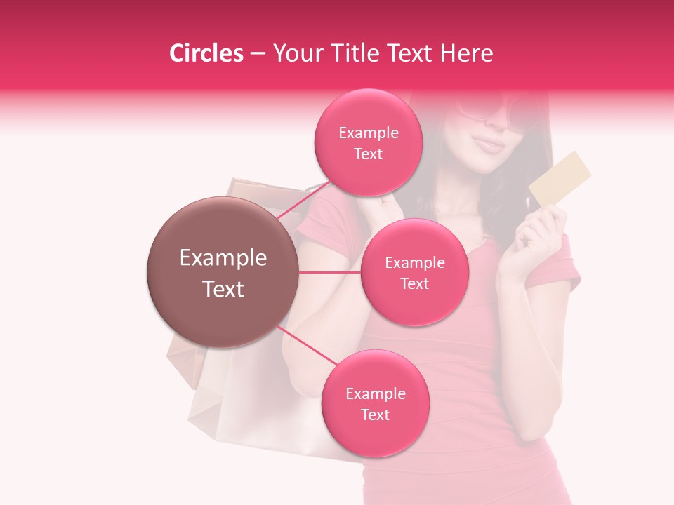 Card Sunglasses Holding PowerPoint Template