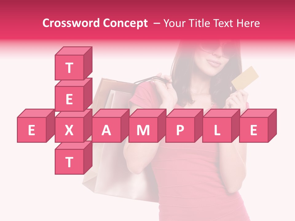 Card Sunglasses Holding PowerPoint Template