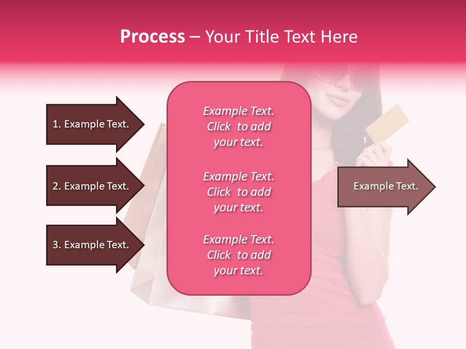 Card Sunglasses Holding PowerPoint Template