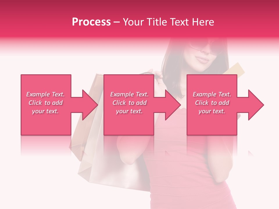 Card Sunglasses Holding PowerPoint Template