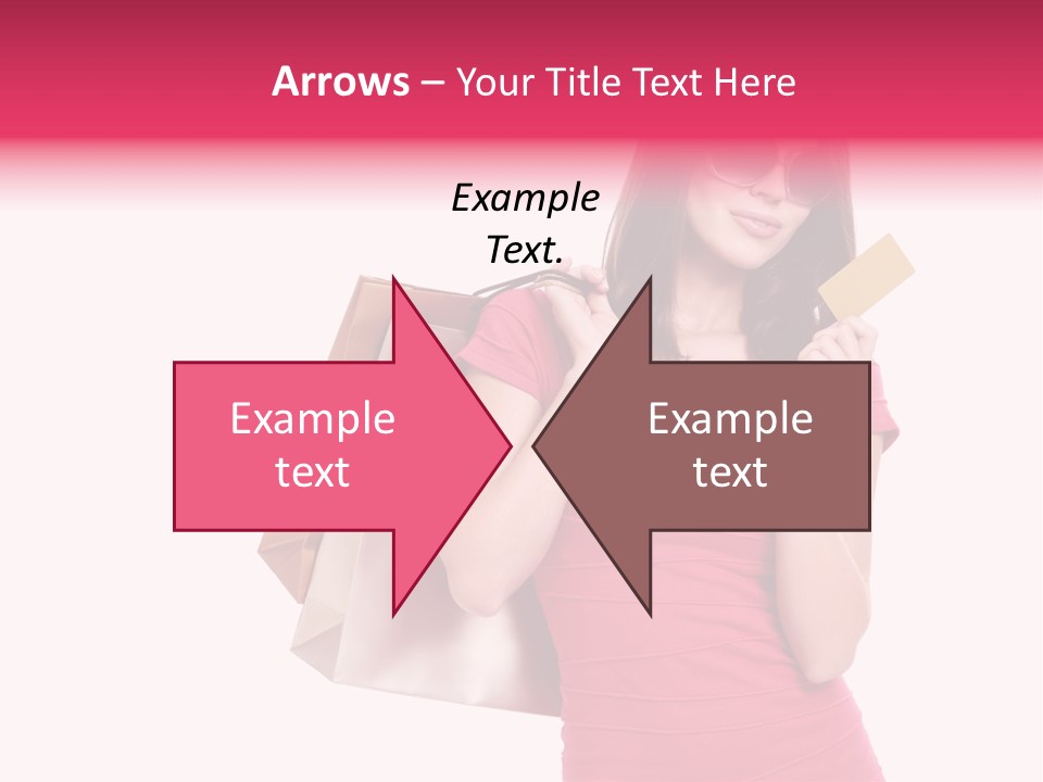 Card Sunglasses Holding PowerPoint Template