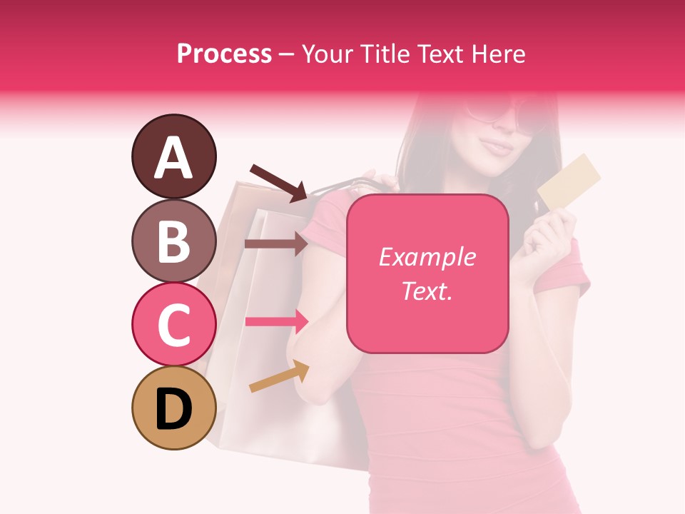 Card Sunglasses Holding PowerPoint Template