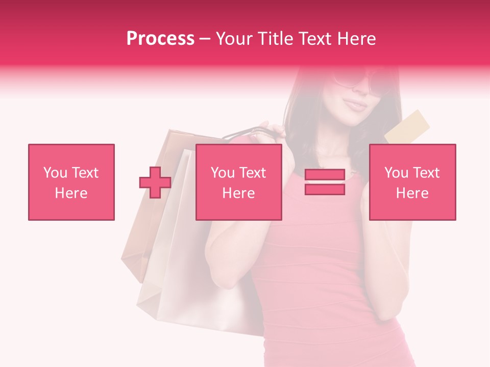 Card Sunglasses Holding PowerPoint Template