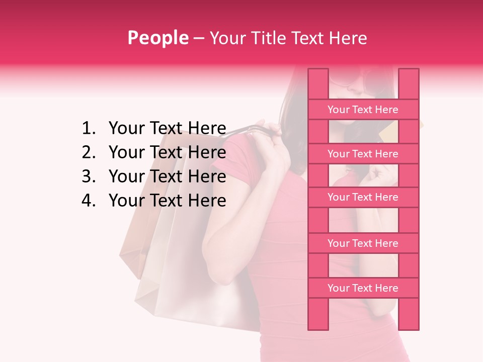 Card Sunglasses Holding PowerPoint Template