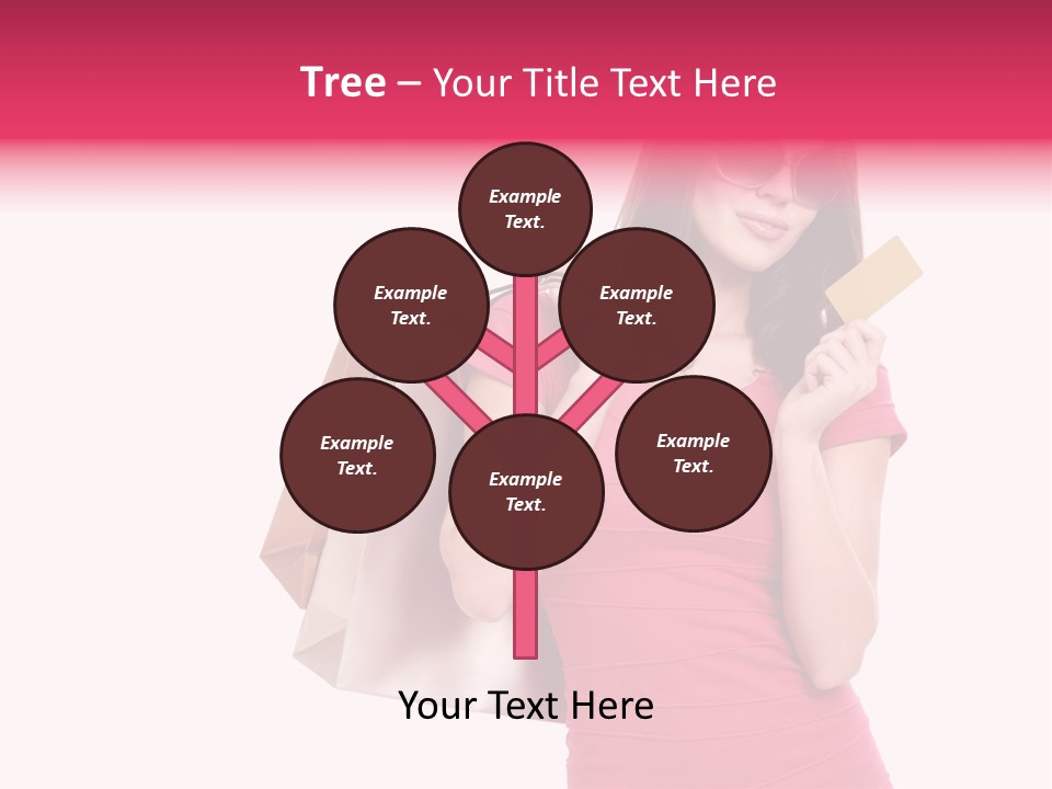 Card Sunglasses Holding PowerPoint Template