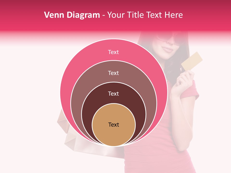 Card Sunglasses Holding PowerPoint Template